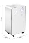 Living and Home 16L WiFi Dehumidifier with Wheels thumbnail 6