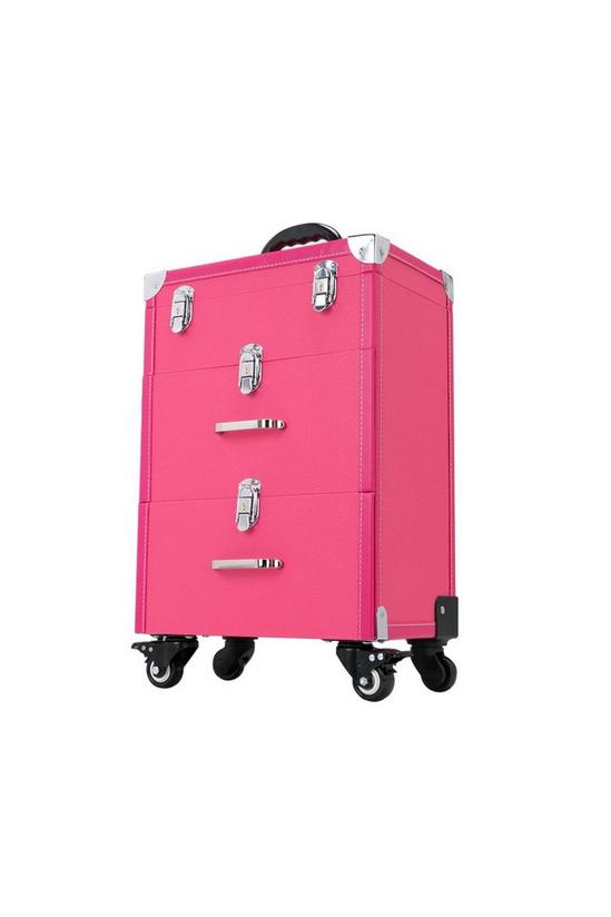 Living and Home 2 Drawers Portable Cosmetic Makeup Travel Case 3