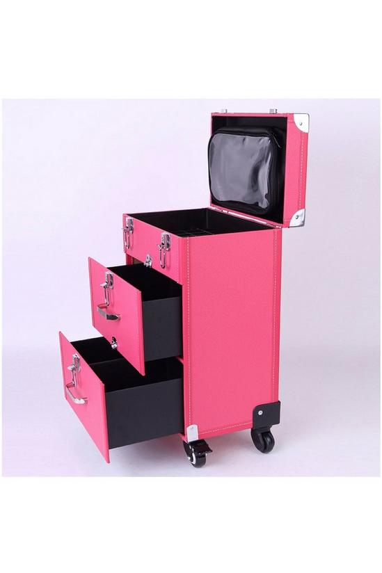 Living and Home 2 Drawers Portable Cosmetic Makeup Travel Case 5
