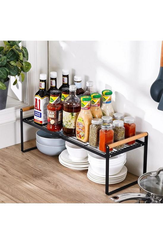 Living and Home 2-Tier Kitchen Spice Rack Space Saving Free Standing Countertop Organiser 3