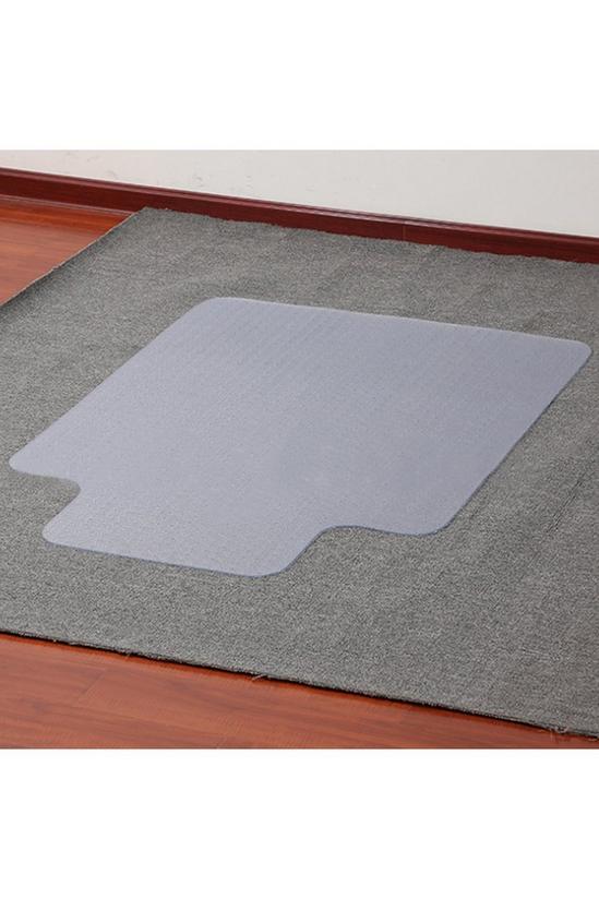 Living and Home PVC Plastic Clear Non-Slip Office Chair Desk Mat Floor Carpet Floor Protector 2