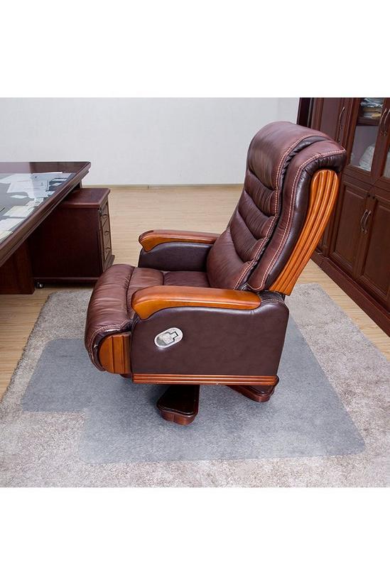 Living and Home PVC Plastic Clear Non-Slip Office Chair Desk Mat Floor Carpet Floor Protector 3
