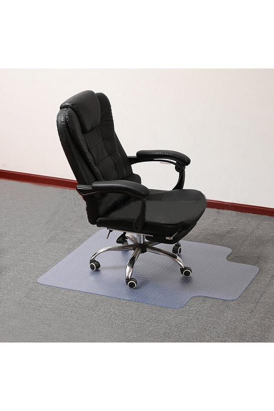 Living and Home PVC Plastic Clear Non-Slip Office Chair Desk Mat Floor Carpet Floor Protector 4