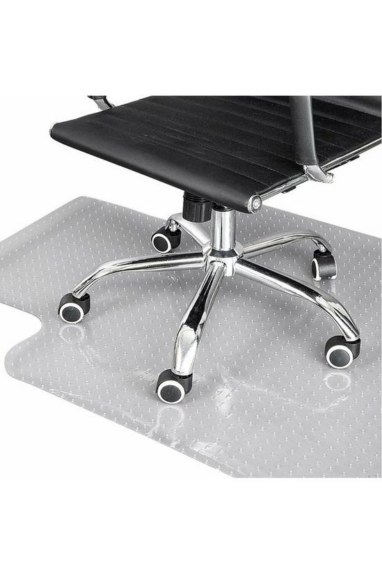 Living and Home PVC Plastic Clear Non-Slip Office Chair Desk Mat Floor Carpet Floor Protector 5