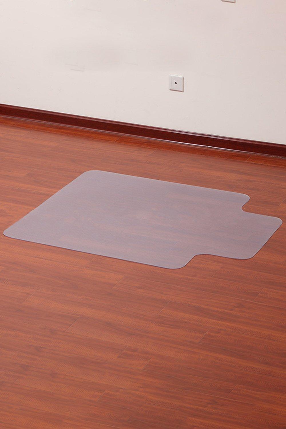 PVC Plastic Clear Non-Slip Office Chair Desk Mat Floor Carpet Floor Protector 120x75cm