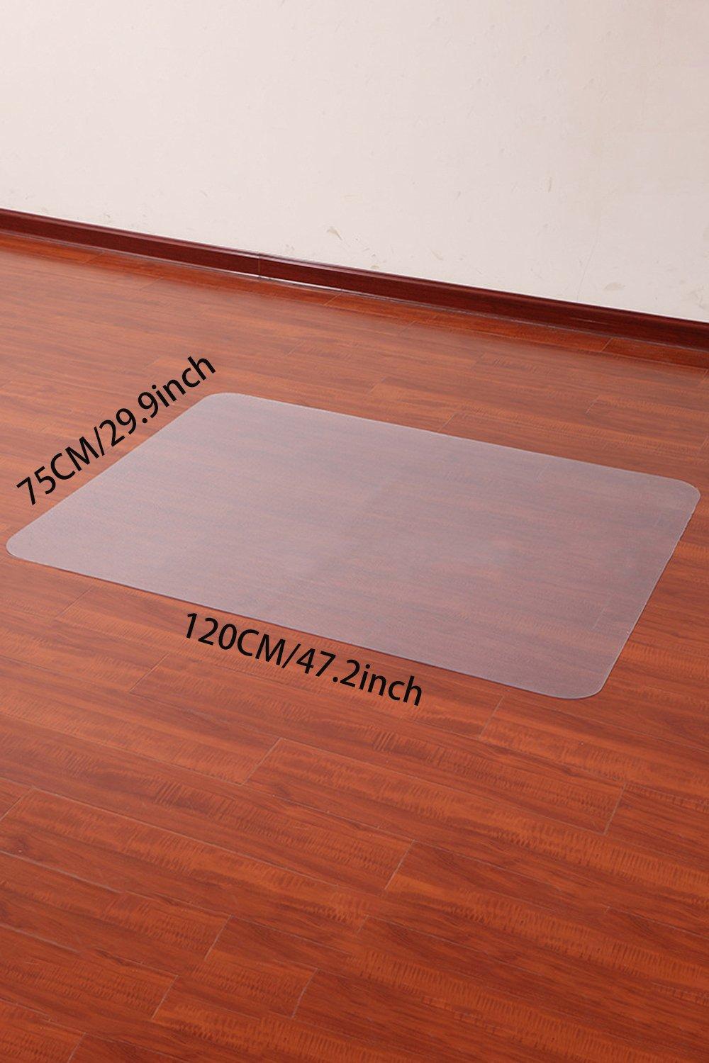 PVC Clear Non-Slip Office Chair Desk Mat Floor Carpet Floor Protector 120x75cm