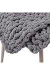 Living and Home Chunky Knit Throw Blanket 120x150cm thumbnail 5