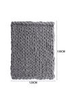 Living and Home Chunky Knit Throw Blanket 120x150cm thumbnail 6