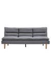 Living and Home Grey Pull Out Sleeper Sofa Bed thumbnail 6