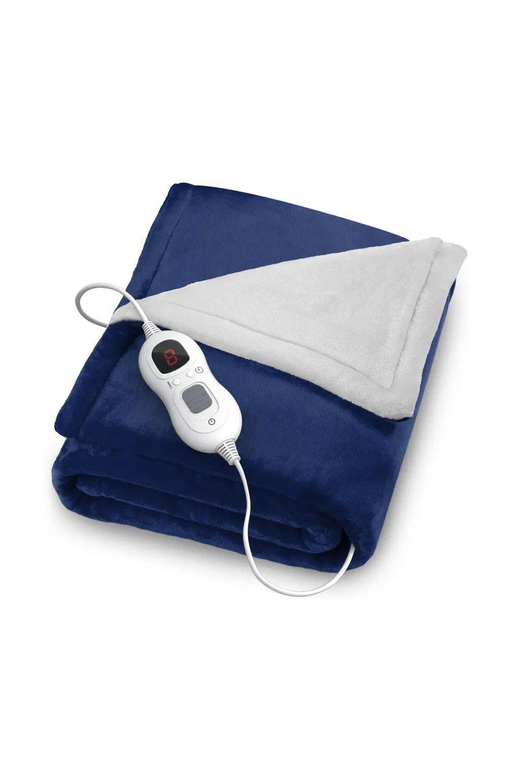 Electric Heated Throw Blanket Flannel & Sherpa 130cm  x 160cm