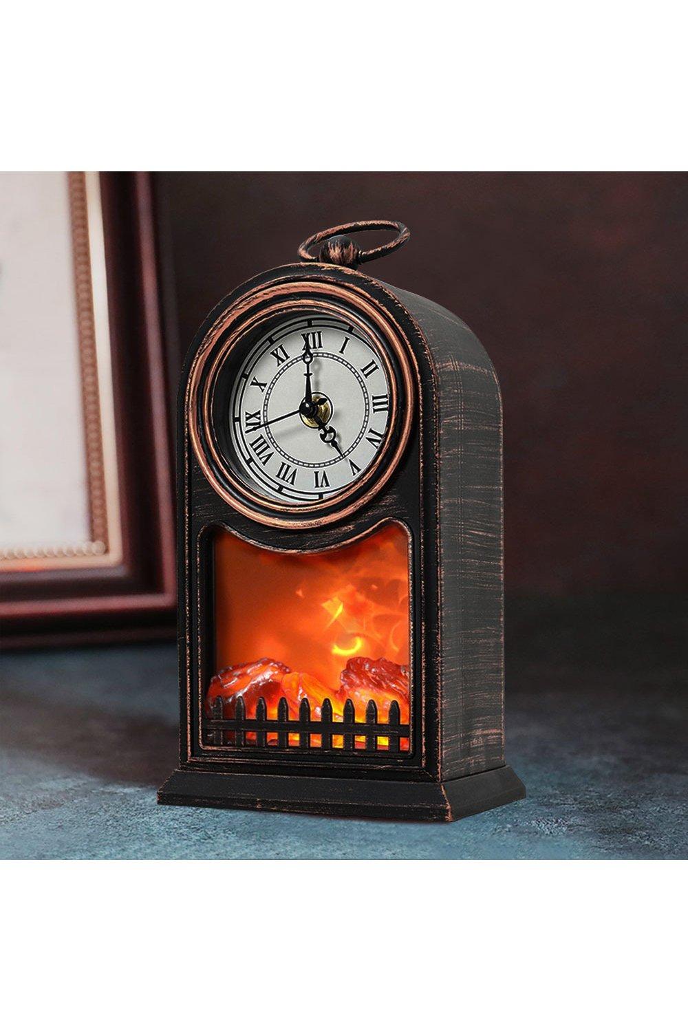 LED Fireplace Lantern Fire Flame Light Home Decor