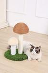 Living and Home Cat Scratching Post Natural Flax Mushroom Shape for Kittens thumbnail 1