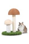 Living and Home Cat Scratching Post Natural Flax Mushroom Shape for Kittens thumbnail 2