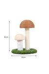 Living and Home Cat Scratching Post Natural Flax Mushroom Shape for Kittens thumbnail 6