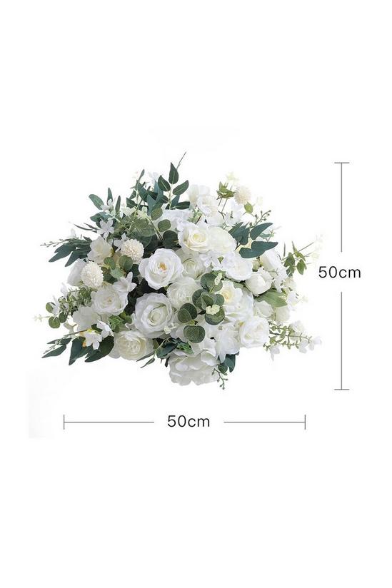 Living and Home Artificial Flower Rose Bouquet for Home Wedding Decoration 6