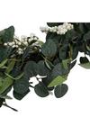 Living and Home D55cm Artificial Topiary Hanging Wreath Eucalyptus Leaf Decoration thumbnail 4