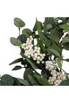 Living and Home D55cm Artificial Topiary Hanging Wreath Eucalyptus Leaf Decoration thumbnail 5