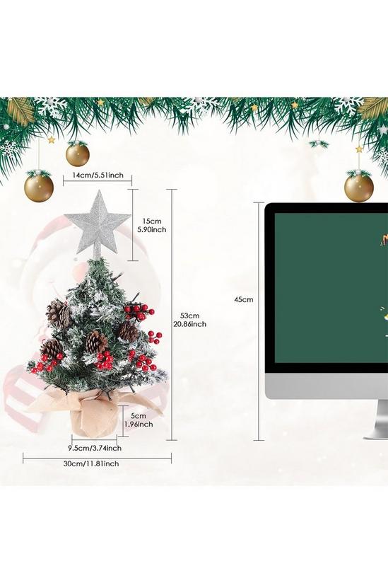 Living and Home Mini Pre Lit Tabletop Artificial Christmas Tree 2