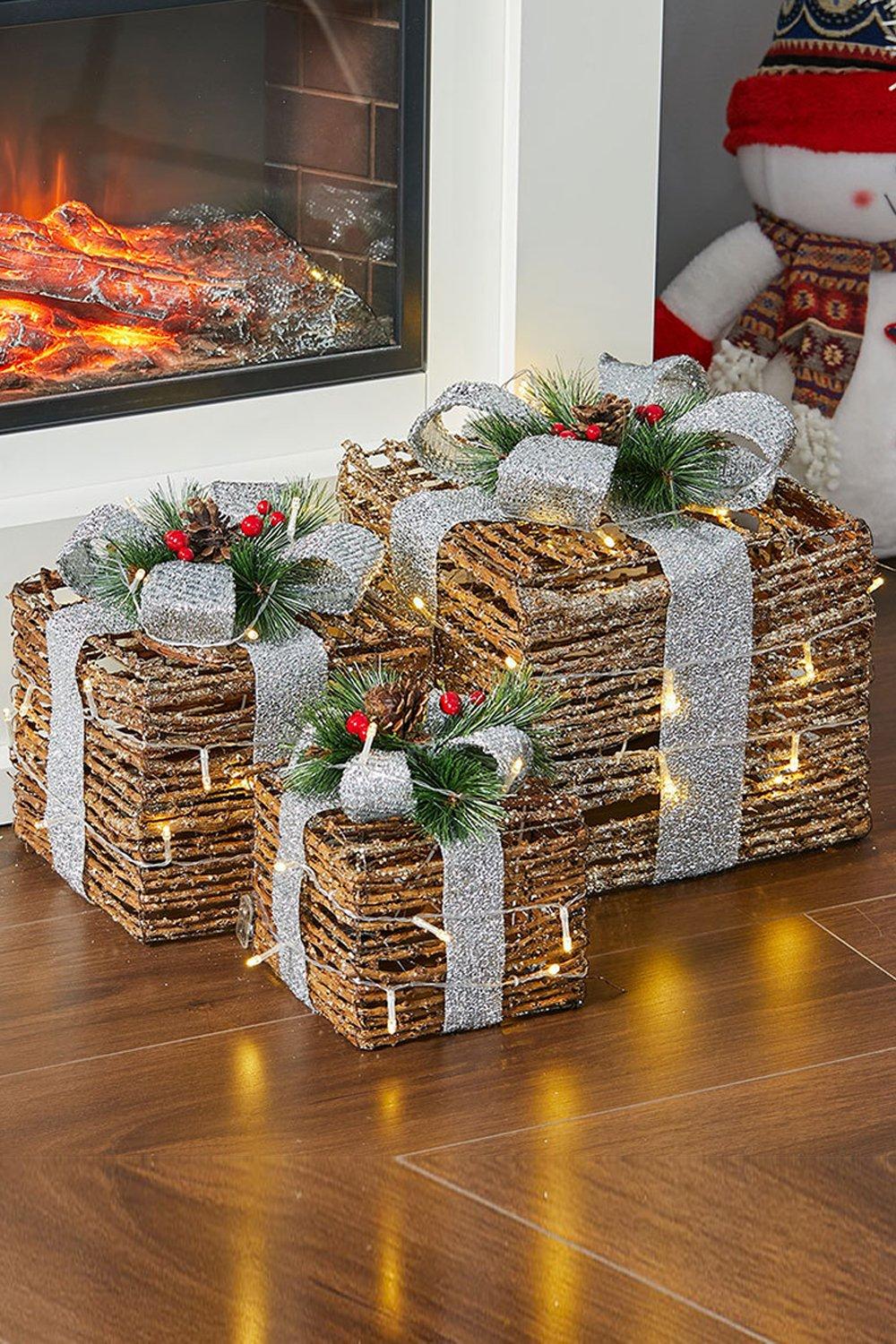 Set of 3 Christmas Decorative Gift Box