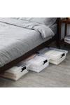 Living and Home Plastic Underbed Storage Box with Wheels thumbnail 3