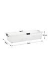 Living and Home Plastic Underbed Storage Box with Wheels thumbnail 6