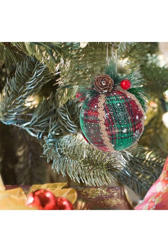 Living and Home Set of 9 Christmas Ball Ornaments Hanging Decoration 3