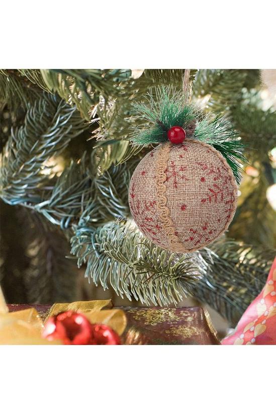 Living and Home Set of 9 Christmas Ball Ornaments Hanging Decoration 4