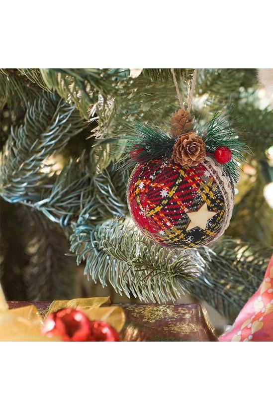 Living and Home Set of 9 Christmas Ball Ornaments Hanging Decoration 5