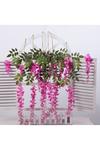 Living and Home 12 Pcs Hanging Artificial Wisteria Vine for Wedding Decoration thumbnail 1