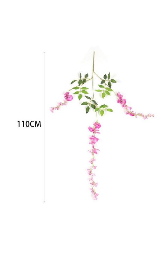 Living and Home 12 Pcs Hanging Artificial Wisteria Vine for Wedding Decoration 6