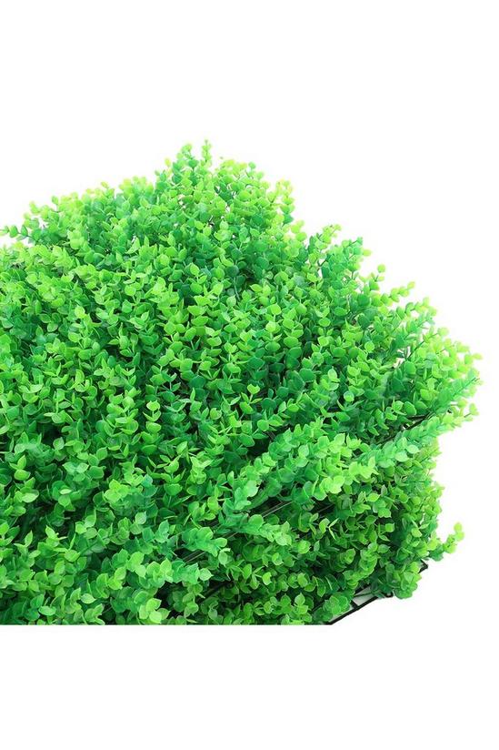 Living and Home 6 Pcs Artificial Boxwood Plant Panel Wall Decoration Privacy Hedge Screen 2