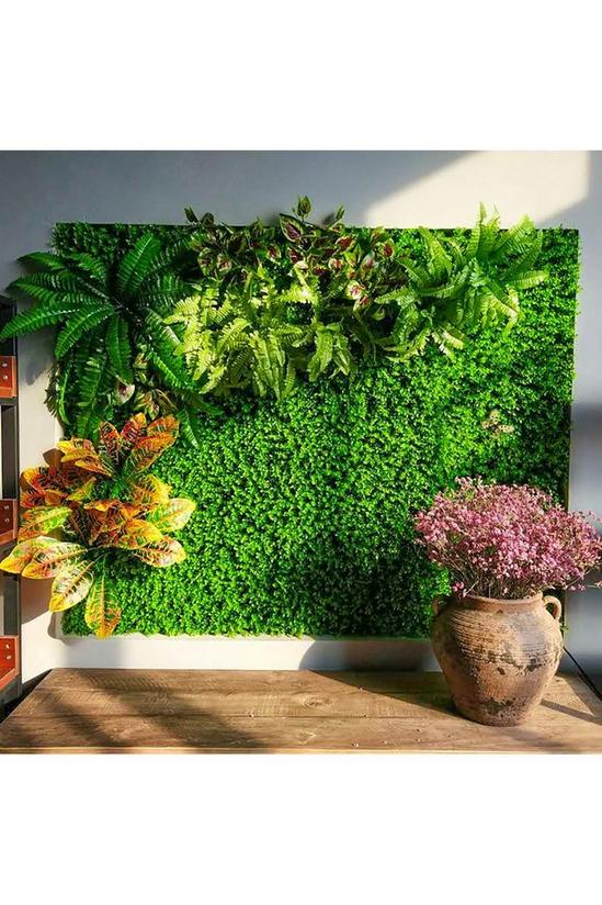 Living and Home 6 Pcs Artificial Boxwood Plant Panel Wall Decoration Privacy Hedge Screen 3