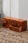 Living and Home Desktop Retro Wood 6-Drawer Storage Organizer for Cosmetics, Office thumbnail 1