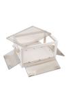 Living and Home Transparent Folding Storage Box with Wheels thumbnail 5