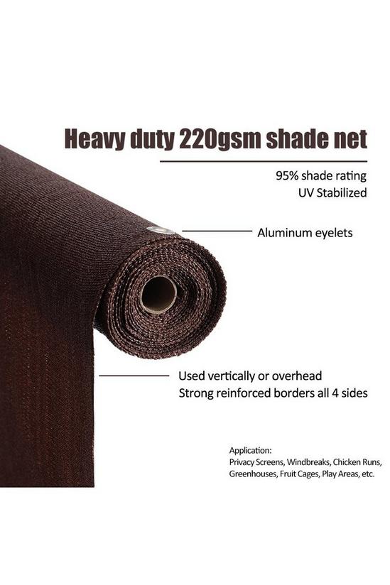 Living and Home 1X30M Brown Fabric Privacy Screen 6