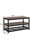 Living and Home 3 Tiers Side End Coffee Table TV Entertainment Unit Stand Living Room Furniture thumbnail 6
