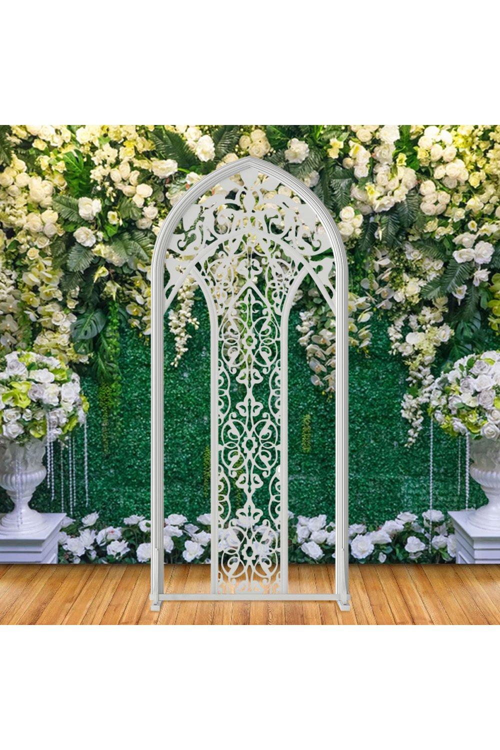 Metal Wedding Arch Backdrop Screen Flower Stand