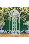 Living and Home Metal Wedding Arch Backdrop Screen Flower Stand thumbnail 1