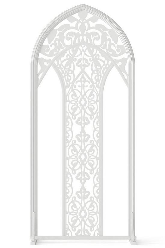 Living and Home Metal Wedding Arch Backdrop Screen Flower Stand 5