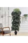 Living and Home Artificial Monstera Plant Large Greenery Home Decor with Pot thumbnail 3
