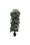 Living and Home Artificial Monstera Plant Large Greenery Home Decor with Pot thumbnail 4