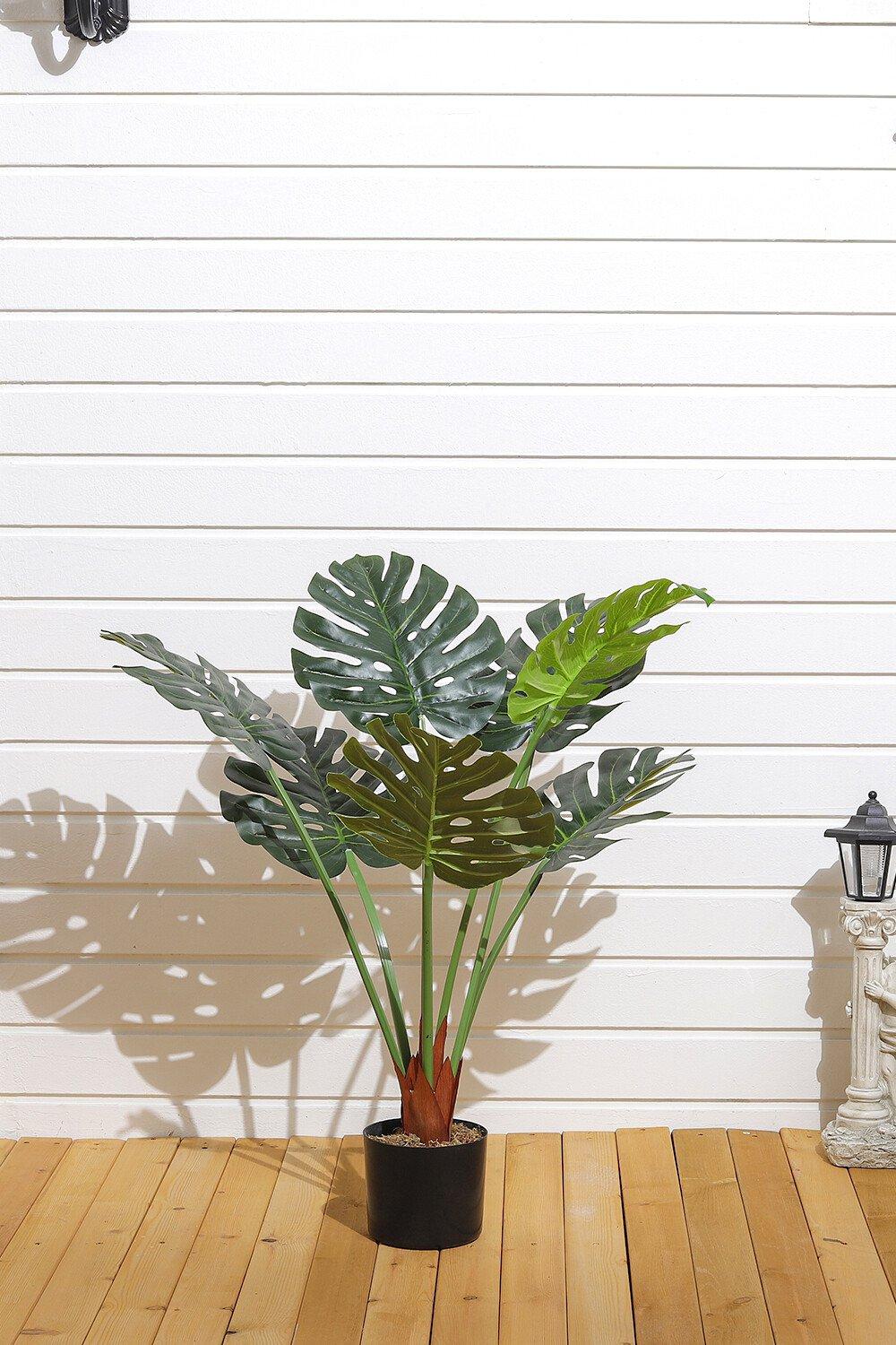 85cm Artificial Tropical Monstera Tree Faux Plant in Pot