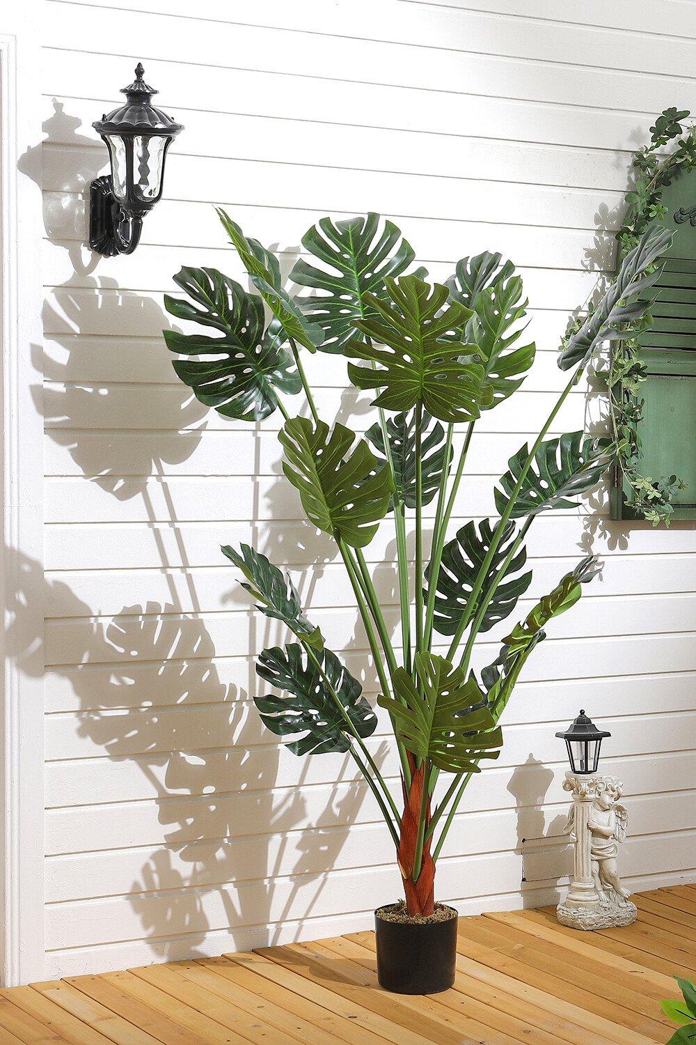 150cm Artificial Tropical Monstera Tree Faux Plant in Pot