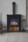 Living and Home 30 Inch Modern Freestanding Electric Fireplace Stove thumbnail 1