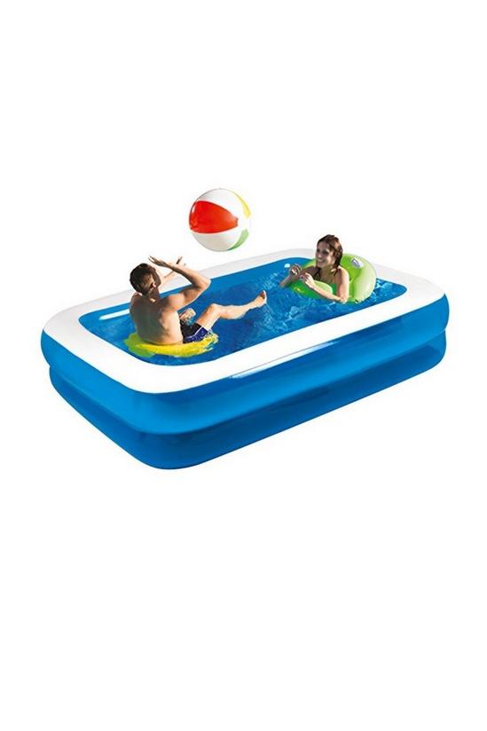 Living and Home Family Inflatable Rectangular Paddling Swimming Pool 3