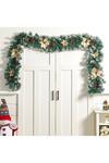 Living and Home 270cm Spruce Artificial Greenery Christmas Garland with 50 LED Warm White Lights thumbnail 4