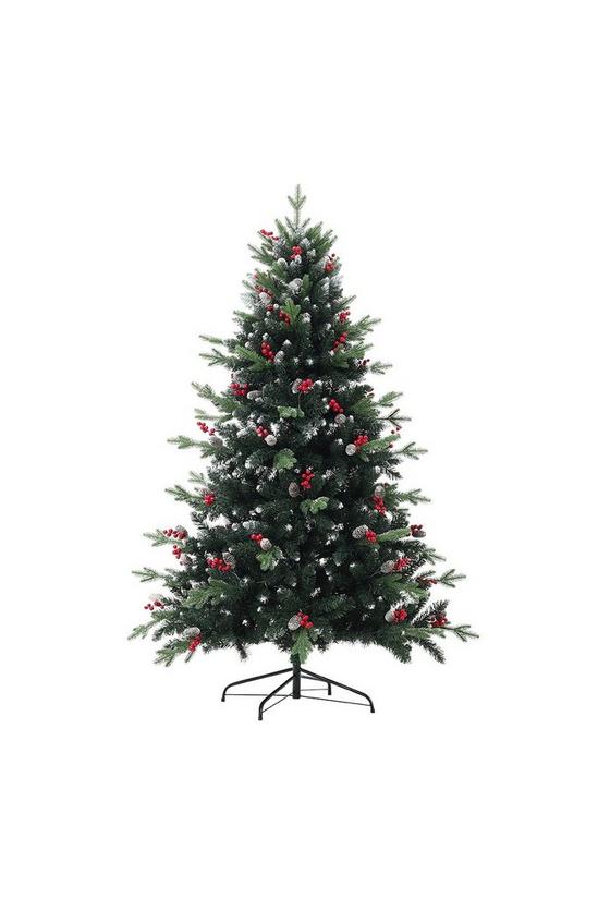 Living and Home 1.8m Natural Looking Artificial Frosted Christmas Tree for Home 1