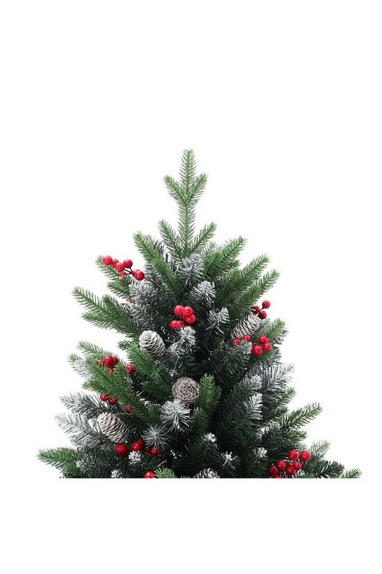Living and Home 1.8m Natural Looking Artificial Frosted Christmas Tree for Home 3
