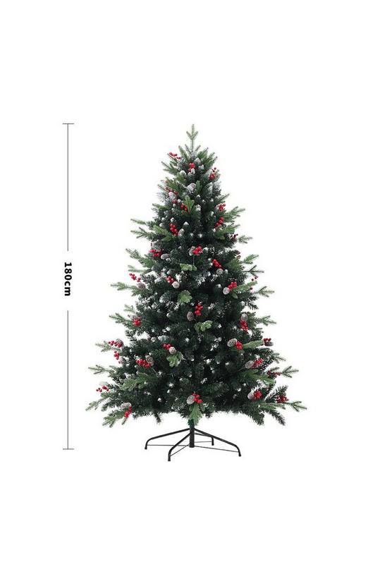 Living and Home 1.8m Natural Looking Artificial Frosted Christmas Tree for Home 6