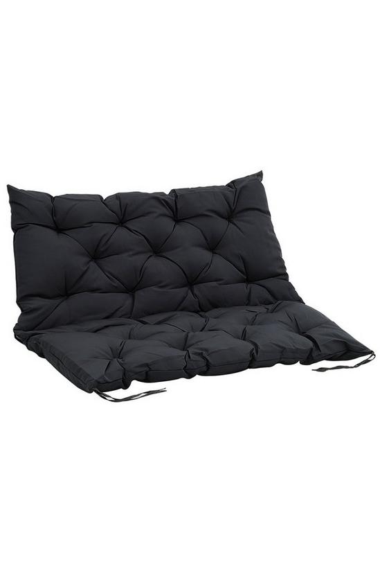 Living and Home Sun Lounger Cushion Chair Sofa Cushion Dark Grey 150 cm x 50cm 4